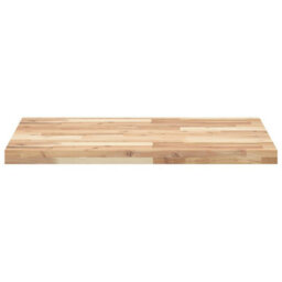 Berkfield Bathroom Vanity Top Untreated 100X60X4 Cm Solid Wood Acacia - thumbnail 3