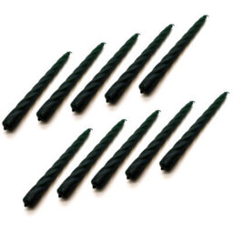 "SolaDirect Tapered Dinner Candles, Table Spiral Candles, Pack Of 10, Decorative Household Candles, Up To 7 Hours, 23 Cm / 9"" (Green)" - thumbnail 5