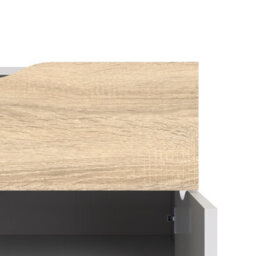Furniture To Go Oslo Sideboard - Small - 1 Drawer 2 Doors In White And Oak - thumbnail 9