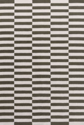 The Rugs Loft Olive And Ivory Striped Living Room Area Rug And Runners Soft Pile - thumbnail 2