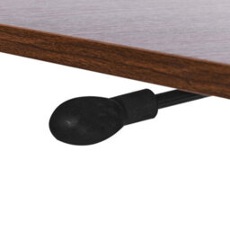 Beliani Adjustable Desk Manual Dark Wood Academia - thumbnail 6