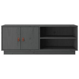 Berkfield Tv Cabinet Grey 105X34X40 Cm Solid Wood Pine - thumbnail 6