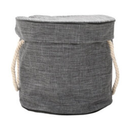 Thehotsale Toy Storage Basket Bin With Play Mat For Kids Playroom Toy Storage Organizer Grey - thumbnail 3