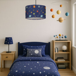 Stickerscape Multicoloured Space Lampshade Ceiling Light Bedroom Nursery Children - thumbnail 3