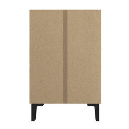 Abrihome Modern 2-Door Shoe Cabinet, Large Capacity Hallway Storage With Decorative Top, Wood - thumbnail 5