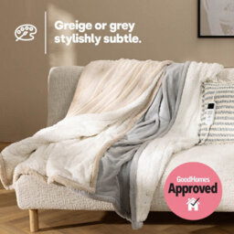 Livivo Premium Sherpa Heated Throw Grey Electric Blanket With 10 Heat Levels 9 Hour Timer Auto Shut Off Washable Design And Safety - thumbnail 7