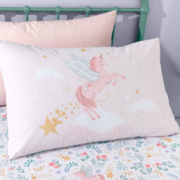 Catherine Lansfield Bedding Fairytale Unicorn Duvet Cover Set Pink - thumbnail 3