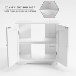Mcc Direct Undersink Bathroom Cabinet With Shelves Colarado White - thumbnail 3