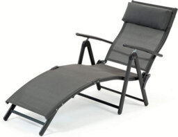 Suntime Havana Sun Lounger In Charcoal - thumbnail 2