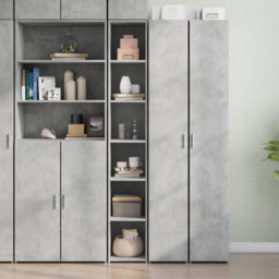 Berkfield Highboard Concrete Grey 30X41X185 Cm Engineered Wood - thumbnail 1