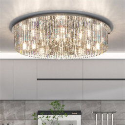 Vrygle Luxury 4-Tiers Modern Crystal Flush Mount Chandelier Pendant Lamp Ceiling Light,60Cm - thumbnail 6
