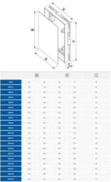 Awenta 200X250mm Access Panel Magnetic Tile Frame Steel Wall Inspection Masking Door - thumbnail 4
