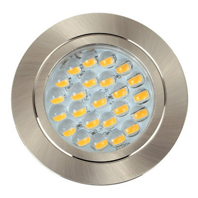 Valuelights Brushed Chrome 12V Led Caravan/boat/cabin Downlight 6000K Cool White - image 1