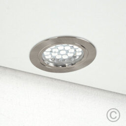 Valuelights Brushed Chrome 12V Led Caravan/boat/cabin Downlight 6000K Cool White - thumbnail 4
