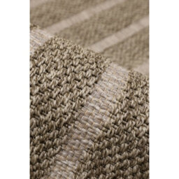 Melrose Summer Stripe Latte Low Pile Height 3mm Indoor Outdoor X-Large Area Rug - 200X290Cm - thumbnail 3