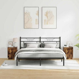 Berkfield Modern Bedside Cabinets With Led Lights 2 Pcs Smoked Oak 39X34,5X50 Cm - thumbnail 4