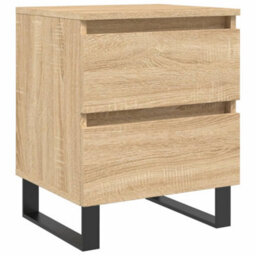 Berkfield Bedside Cabinet Sonoma Oak 40X35X50 Cm Engineered Wood - thumbnail 2
