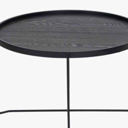Pacific Lifestyle Voss Black Wood Veneer And Black Metal Coffee Table - thumbnail 4