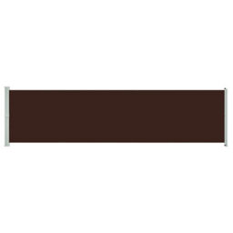 Walplus Patio Retractable Side Awning Garden Sun Shade Canopy Gazebo For Back Door, Porch, Patio 600X160 Cm Brown - thumbnail 2