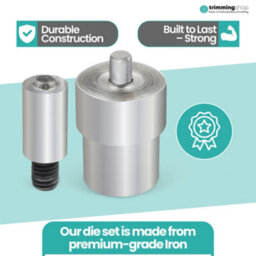 Neel Blue 10mm Eyelets Grommets Fixing Dies Set For Green Machine Hand Press, Eyelets Fixing Tool - thumbnail 4