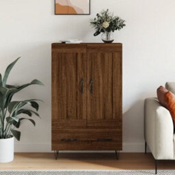 Berkfield Highboard Brown Oak 69.5X31X115 Cm Engineered Wood
