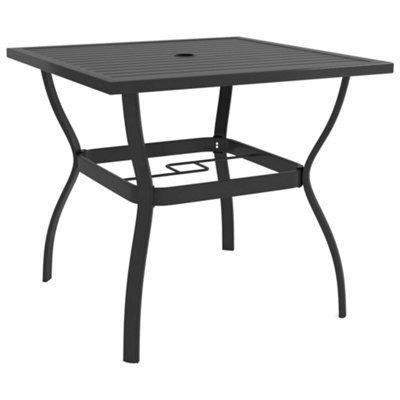 Berkfield Garden Table Anthracite 81.5X81.5X72 Cm Steel - image 1