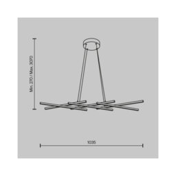 Luminosa Lighting Luminosa Halo Modern Decorative Bar Pendant Ceiling Light Brass 1400Lm White Shade - thumbnail 2