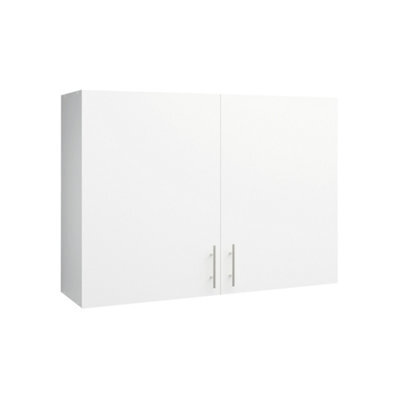 Jd Greta Kitchen Wall Unit 1000mm Storage Cabinet With Doors And Shelf 100Cm - White Matt - image 1