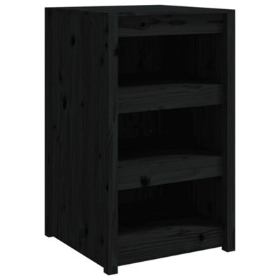 Berkfield Rustic Outdoor Kitchen Cabinet Black 55X55X92 Cm Solid Wood Pine