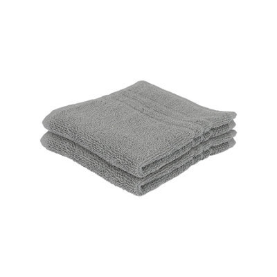 Nicola Spring Cotton Wash Cloths - 30Cm X 30Cm - Grey - Pack Of 2 - image 1