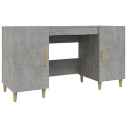 Vidaxl Desk Concrete Grey 140X50X75 Cm Engineered Wood - thumbnail 2
