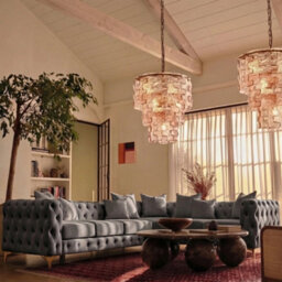 Sofaya Monaco Chesterfield 6 Seater Chaise Sofa Grey Velvet L Shaped Corner Chaise- Right Hand Deep Buttoned Upholstery Couch Lounge - thumbnail 3
