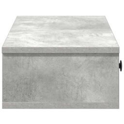 Berkfield Durable Wall Shelf With Drawers Concrete Grey 100X37.5X19 Cm Engineered Wood - thumbnail 5