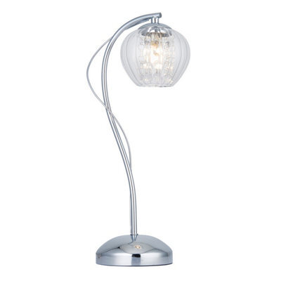 Luminosa Lighting Luminosa Mesmer Complete Table Lamp, Chrome Plate With Glass, Glass Beads - image 1