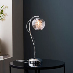 Luminosa Lighting Luminosa Mesmer Complete Table Lamp, Chrome Plate With Glass, Glass Beads - thumbnail 2