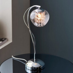 Luminosa Lighting Luminosa Mesmer Complete Table Lamp, Chrome Plate With Glass, Glass Beads - thumbnail 5