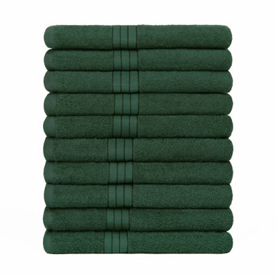 OHS 10 Pack Of 100% Cotton Bathroom Bath Towel - image 1
