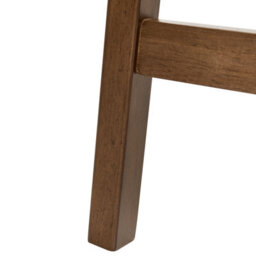 Wyld And Coco Greenwood Pair Of Backless Rubberwood Bar Stools, Green Upholstery, Matt Lacquer Finish - W45 X D39 X H63Cm - thumbnail 6