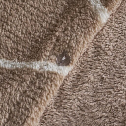 Ohs Diamond Check Teddy Fleece Bedding Set Duvet Cover With Pillowcase, Natural - Double - thumbnail 5
