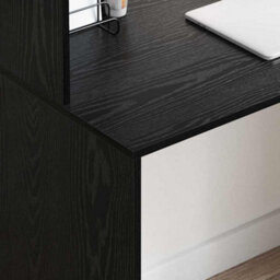Walplus Desk With Shelf Black Oak 102 X 50 X 124 Cm Engineered Wood - thumbnail 4