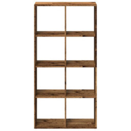 Walplus Room Divider Bookcase Old Wood 69.5X29X137.5 Cm Engineered Wood - thumbnail 5