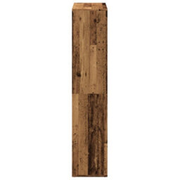 Walplus Room Divider Bookcase Old Wood 69.5X29X137.5 Cm Engineered Wood - thumbnail 6