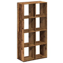 Walplus Room Divider Bookcase Old Wood 69.5X29X137.5 Cm Engineered Wood - thumbnail 7