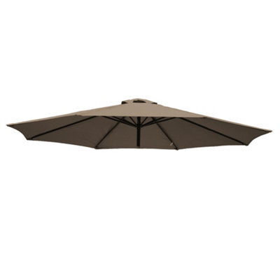 VRUC Replacement Parasol Fabric Umbrella Canopy Cover For 3M 8 Arm Parasols Taupe - image 1