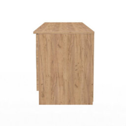 Gloucester Wide 2 Door 2 Drawer Tv Unit In Gold Craft Oak (Ready Assembled) - thumbnail 3
