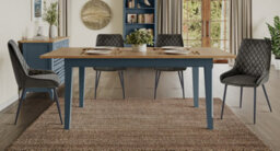 Baumhaus Signature Blue Extending Dining Table - thumbnail 7
