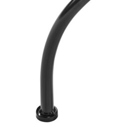 Beliani Vintage Bistro Table 60Cm - Black Powder-Coated Iron Frame With Blue Mosaic Ceramic Top - thumbnail 7