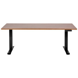Beliani Electric Adjustable Standing Desk Destines Brown/ Black 160 Cm 72 Cm - thumbnail 4