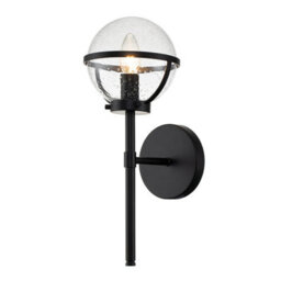 Luminosa Lighting Elstead Hinkley Hollis Bathroom Wall Lamp Black, Ip44