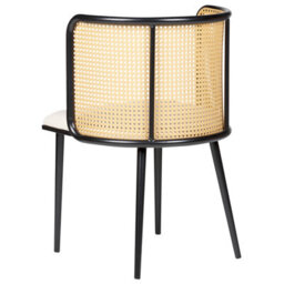 Beliani Set Of 2 Dining Chairs Kobuk Metal Black - thumbnail 6